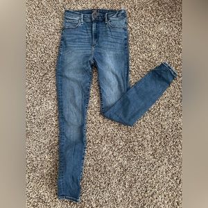 Abercrombie and Fitch High-Rise Light Blue Skinny Jeans